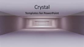  Presentation with interior design of classic white - Presentation design featuring flow theme - white empty room modern interior background and a light gray colored foreground