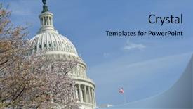  Presentation with united states capitol building - Presentation design featuring even christmas flower - capitol building in spring background and a  colored foreground