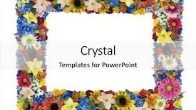  Presentation with frame - Cool new presentation theme with flower frame backdrop and a white colored foreground