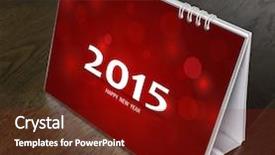  Presentation with wood - Presentation theme enhanced with flower hoya - calendar on wood table year background and a tawny brown colored foreground