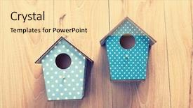  Presentation with hang - Presentation theme with flower hoya - two birdhouses hang background and a lemonade colored foreground