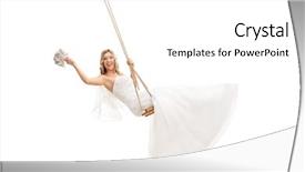  Presentation with flower wedding - Audience pleasing presentation consisting of flower isolated on white background backdrop and a white colored foreground