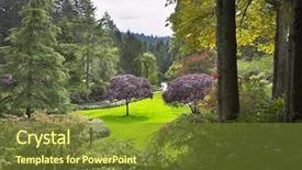  Presentation with beauty beautiful autumn in japanese - Slides with flower lake - beautiful and harmonious japanese garden background and a tawny brown colored foreground