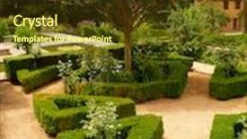  Presentation with granada - Slide deck having flower parc in alhambra granada spain background and a tawny brown colored foreground