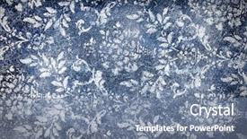  Presentation with faded - Beautiful PPT theme featuring flower pattern - grungy denim with faded floral backdrop and a seafoam green colored foreground