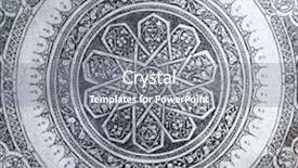  Presentation with flower vintage - Beautiful presentation design featuring flower pattern - vintage metal stamping georgia backdrop and a gray colored foreground