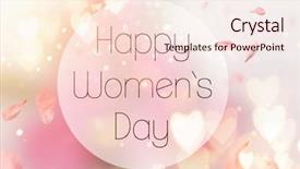  Presentation with abstract - Audience pleasing presentation design consisting of flower petals flying with heart backdrop and a lemonade colored foreground