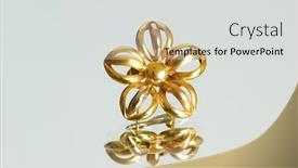  Presentation with flower pedals - Theme with flower-shaped-ring background and a light gray colored foreground