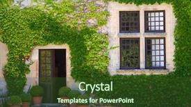  Presentation with ivy - Slide deck featuring flower vines - ivy clad house photographed background and a tawny brown colored foreground