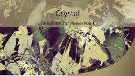  Presentation with gold leaves - Theme consisting of flowergraphics - art graphic and watercolor autumn background and a  colored foreground