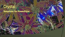  Presentation with gold leaves - Beautiful slides featuring flowergraphics - art graphic and watercolor autumn backdrop and a tawny brown colored foreground