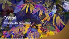  Presentation with black art - Colorful PPT layouts enhanced with flowergraphics - art graphic and watercolor autumn backdrop and a navy blue colored foreground