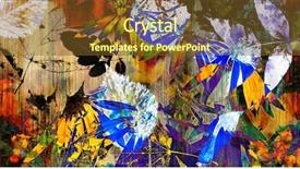  Presentation with black art - Slides having flowergraphics - art graphic and watercolor autumn background and a tawny brown colored foreground