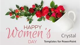  Presentation with tea coffee - Presentation theme having flowers-composition-creative-layout-made background and a lemonade colored foreground