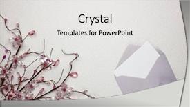  Presentation with gift card envelope - Amazing presentation theme having flowers gift box and envelope backdrop and a white colored foreground