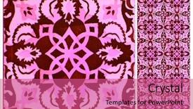  Presentation with pink flowers - Amazing slide deck having flowers in pink and red backdrop and a coral colored foreground