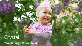  Presentation with lilac flowers bunch over wood - PPT layouts featuring flowers in spring park child background and a tawny brown colored foreground