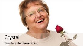  Presentation with bible red rose - Presentation theme with flowers lady - attractive senior woman with red background and a lemonade colored foreground