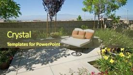  Presentation with oasis - Slides enhanced with flowers lounge chair and patio background and a  colored foreground