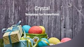  Presentation with greeting card - Presentation theme consisting of flowers lying on a green background and a gray colored foreground