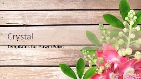  Presentation with bodhi tree - Colorful presentation design enhanced with flowers-of-bodhi-tree-ficus backdrop and a lemonade colored foreground