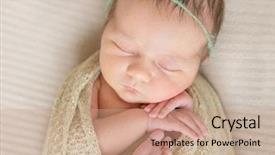  Presentation with flowery - Slide set enhanced with flowery hairband sleeping tight background and a  colored foreground