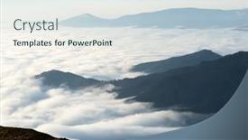  Presentation with ukraine - Slide deck having flowing-morning-fog-in-spring background and a sky blue colored foreground