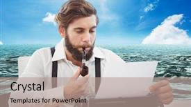  Presentation with reflecting - Amazing PPT layouts having  backdrop and a  colored foreground