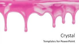  Presentation with sweet - Presentation design enhanced with flowing sweet pink glaze isolated background and a white colored foreground