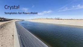  Presentation with los angeles - PPT theme having flowing through the mojave desert background and a light blue colored foreground