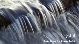  Presentation with river flowing - Slide set having flowing water taken with a slow shutter speed in a river stream background and a gray colored foreground