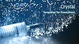  Presentation with fiber optics - Beautiful presentation theme featuring flu shot - fiber optics background with lots backdrop and a ocean colored foreground