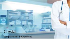  Presentation with doctor african - Theme consisting of flu vaccine - african-american black doctor woman background and a  colored foreground