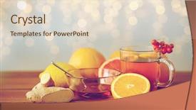  Presentation with traditional medicine medicine - Amazing slide deck having flu virus - health traditional medicine folk remedy backdrop and a lemonade colored foreground