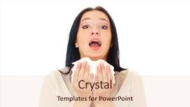  Presentation with sneezing - Beautiful slides featuring flu virus - woman sneezing isolated on white backdrop and a  colored foreground
