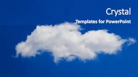  Presentation with blue sky - Slides having fluffy cloud on blue sky background and a ocean colored foreground
