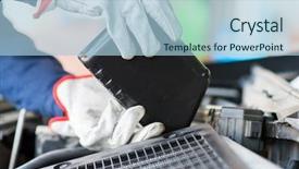  Presentation with fluid mechanic - Colorful slides enhanced with fluid mechanics - auto mechanic putting oil backdrop and a light blue colored foreground