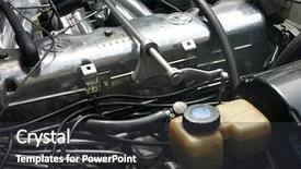  Presentation with mechanics - Presentation theme enhanced with fluid mechanics - hood background and a dark gray colored foreground