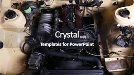  Presentation with parts - PPT layouts enhanced with fluid mechanics - parts under the hood background and a dark gray colored foreground