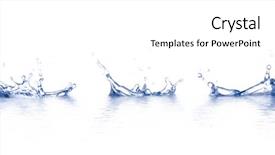  Presentation with splashing - Cool new slides with water is splashing use it backdrop and a white colored foreground