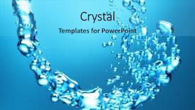  Presentation with stream - Cool new presentation with fluidity - water stream 3d render image backdrop and a arctic colored foreground