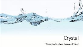  Presentation with water wave - Presentation enhanced with fluidity - water wave and bubbles background and a pink colored foreground