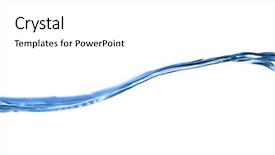  Presentation with water wave - Theme enhanced with fluidity - water wave close up shot background and a white colored foreground