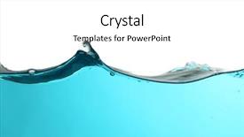  Presentation with water wave - Beautiful slides featuring fluidity - water wave backdrop and a white colored foreground