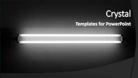  Presentation with light - PPT layouts consisting of fluorescent light tube background and a dark gray colored foreground