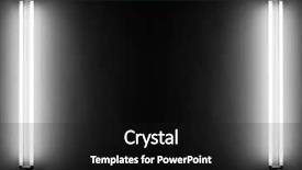  Presentation with tubes - Presentation enhanced with fluorescent light tubes background and a black colored foreground