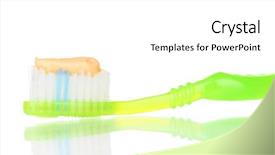  Presentation with data entry copy paste virtual assistant - Amazing PPT theme having fluoride products - toothbrush with paste isolated backdrop and a white colored foreground