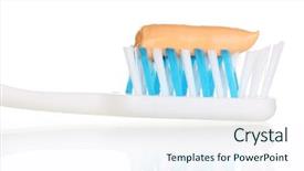  Presentation with history earth globe isolated white - PPT theme enhanced with fluoride products - toothbrush with paste isolated background and a  colored foreground