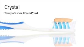  Presentation with history earth globe isolated white - Beautiful PPT theme featuring fluoride products - toothbrush with paste isolated backdrop and a  colored foreground