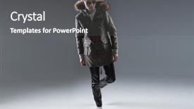 Presentation with avengers 3d man brave superhero - PPT theme consisting of flurried - fashionable young man posing background and a dark gray colored foreground